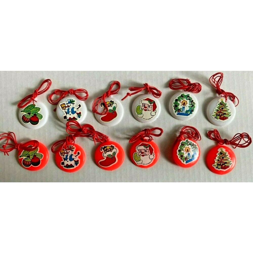 Vintage‎ Gumball Toys Vending Charms Christmas Necklaces Lot of 4 #268